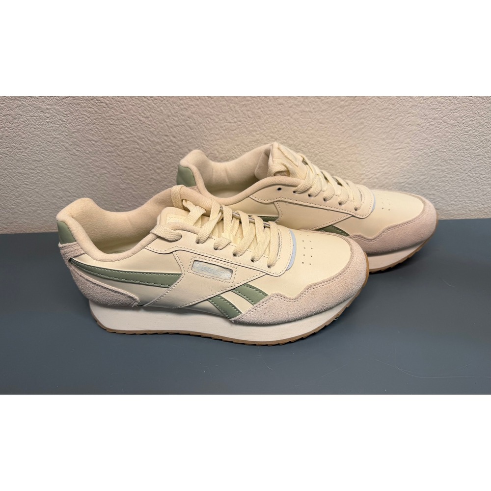 Reebok Royal Glide Ripple Womens Sneakers Chalk Sage Green Gum Size 7.5 NWOT‎